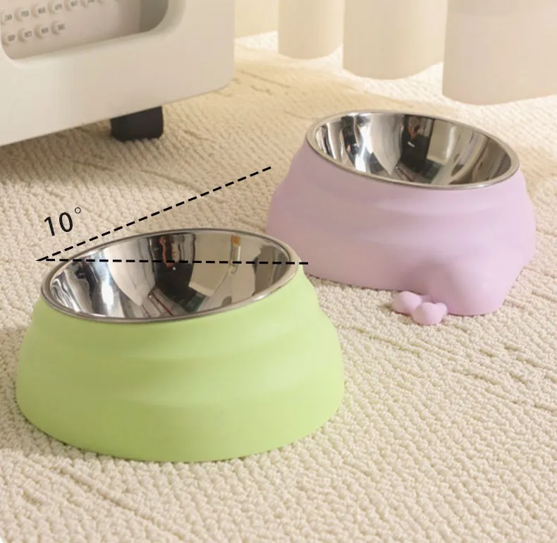 Protector de cuello para perro durante la comida