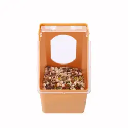 Bebedero automático de agua para aves de plástico, tipo caja