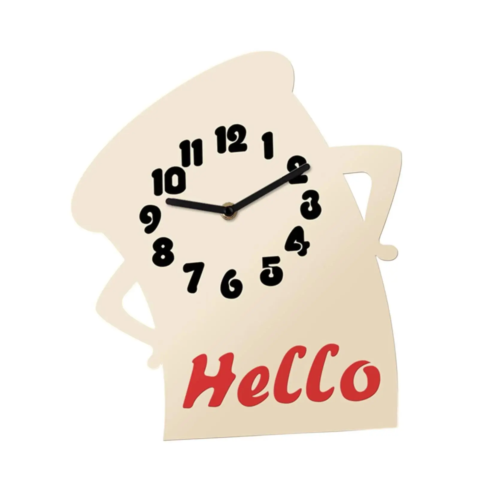 Reloj de mesa acrílico simple con estilo para interior