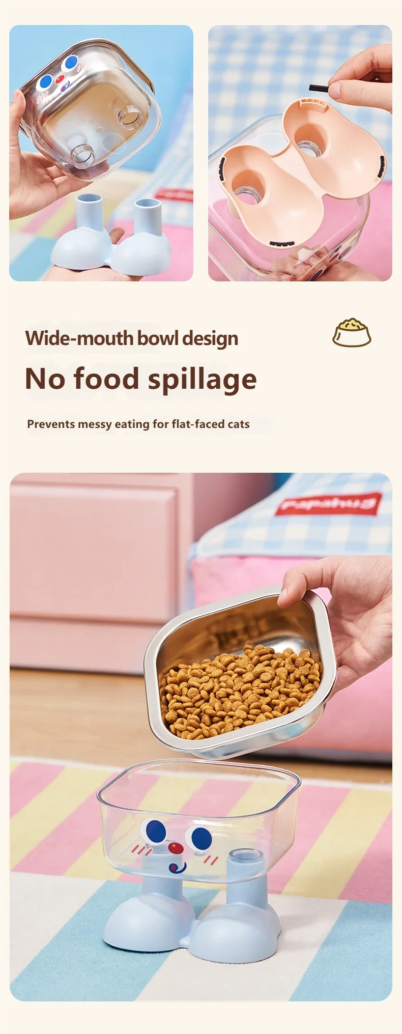 Cuenco metálico fácil de limpiar