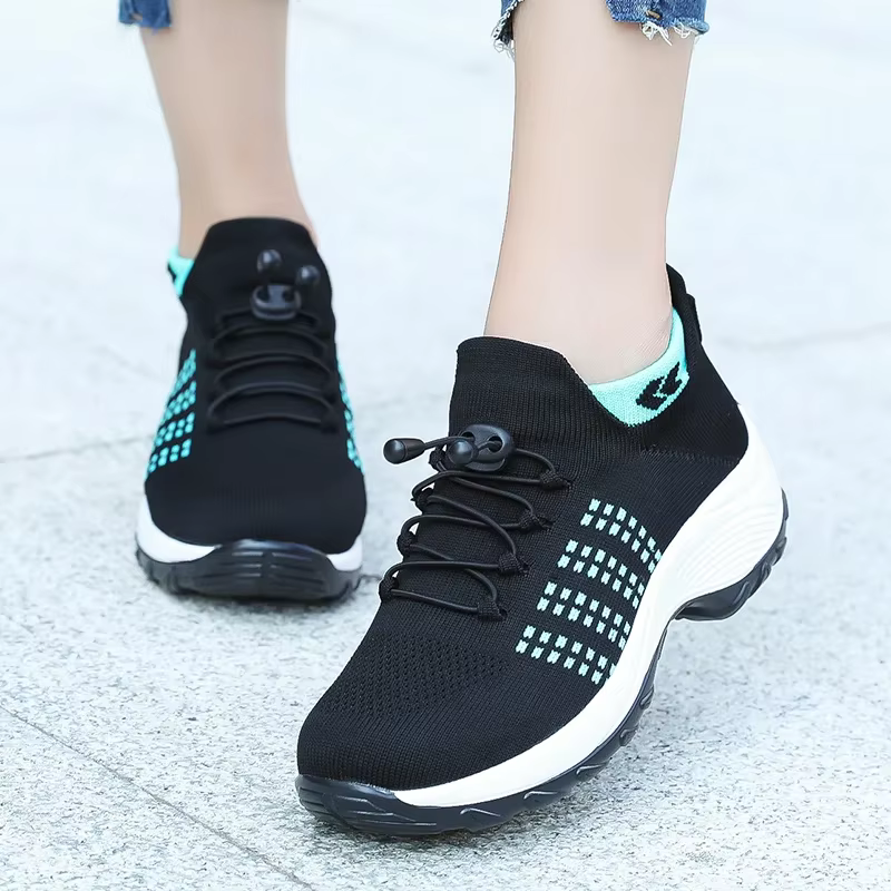 Zapatos de caminar transpirables de malla antideslizantes para mujer - imagen 4