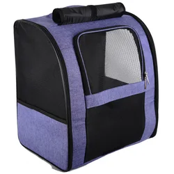 Mochila transpirable plegable para gatos y perros pequeños, viaje