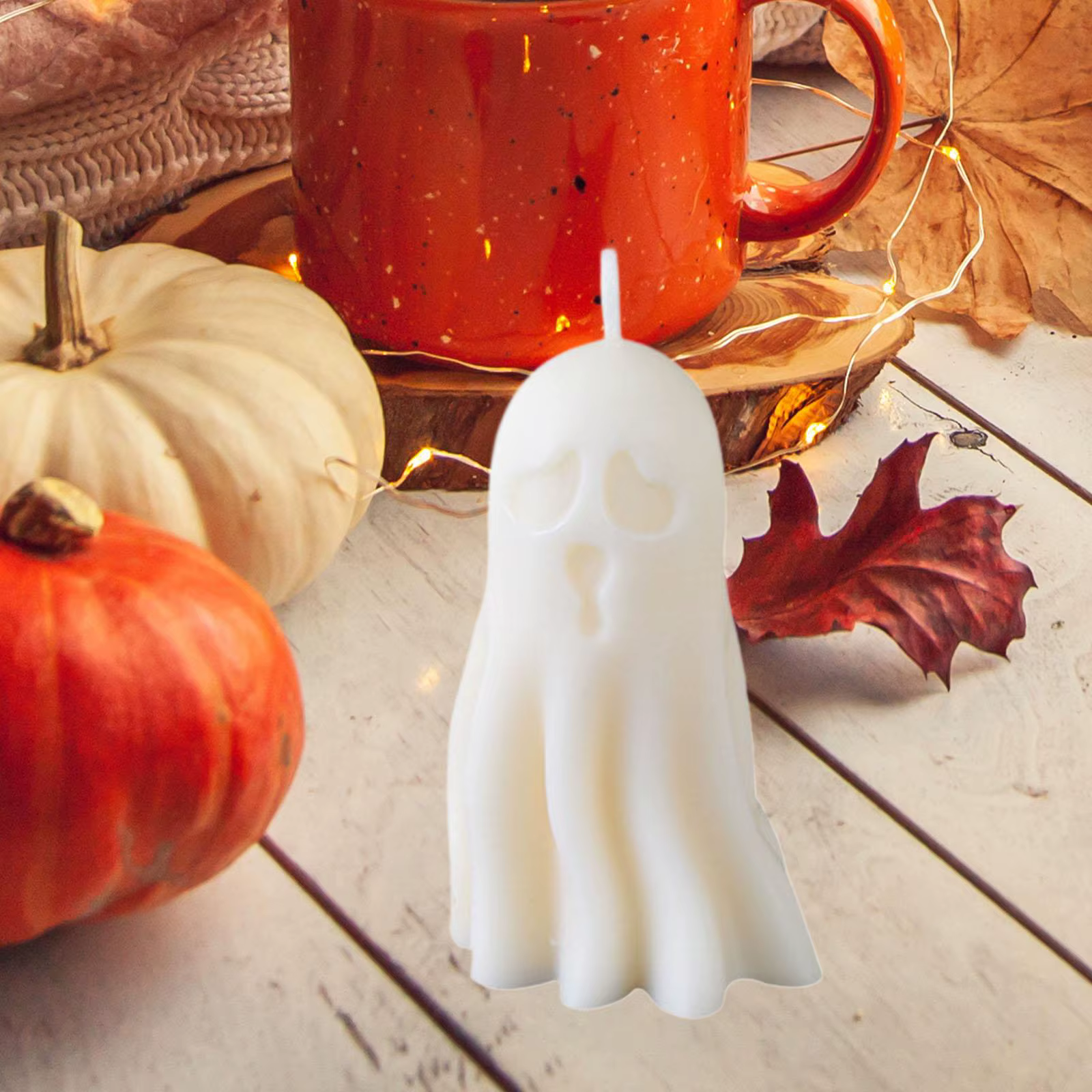 Molde Silicona Fantasma 3D – Para Velas, Jabones y Manualidades - imagen 4