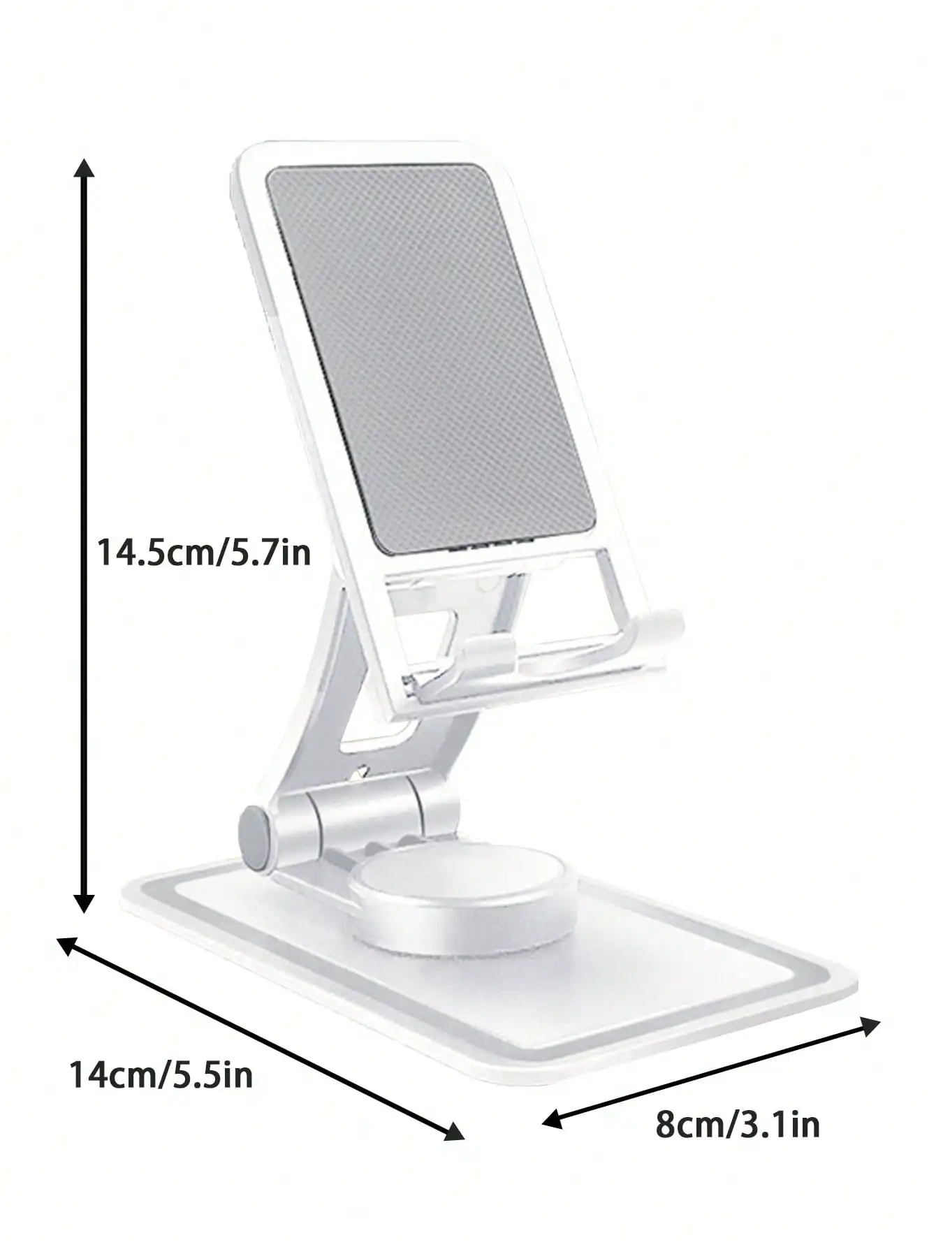 Soporte plegable guardado en formato compacto