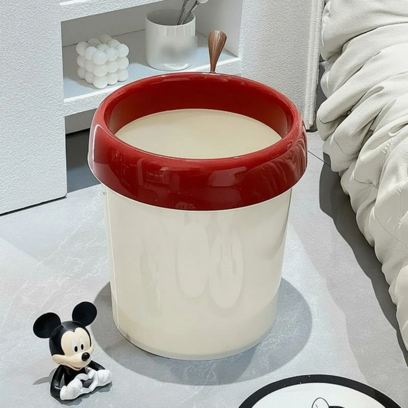 Cubo de basura para mascotas con ruedas, contenedor móvil - imagen 3