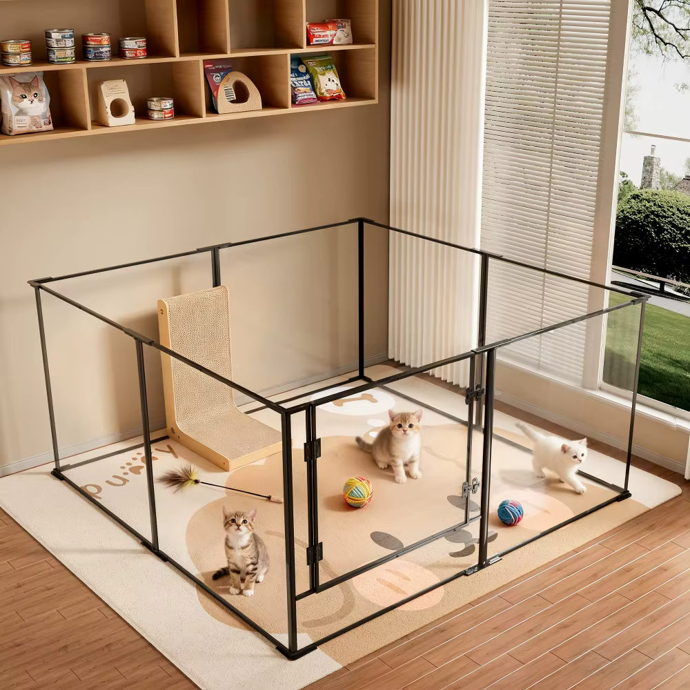 Corral acrílico transparente de gran tamaño para gatos y perros - imagen 5