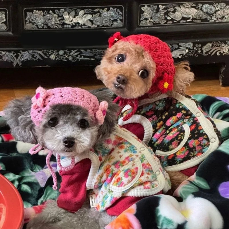 Chaleco floral cálido para Chihuahua y Bichón – abrigo perros - imagen 4