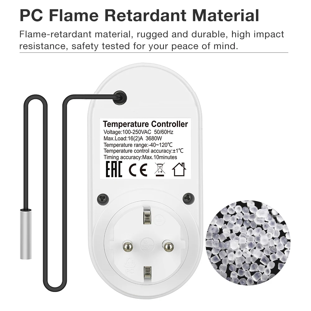 Enchufe termostato digital para calefacción y refrigeración de mascotas - imagen 5
