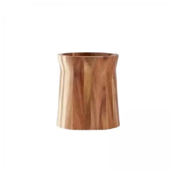 Soporte giratorio de madera para utensilios en la encimera