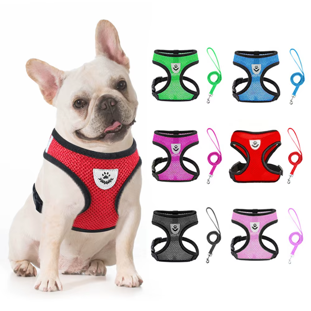 Arnés ajustable malla transpirable verano para perros y gatos - imagen 5