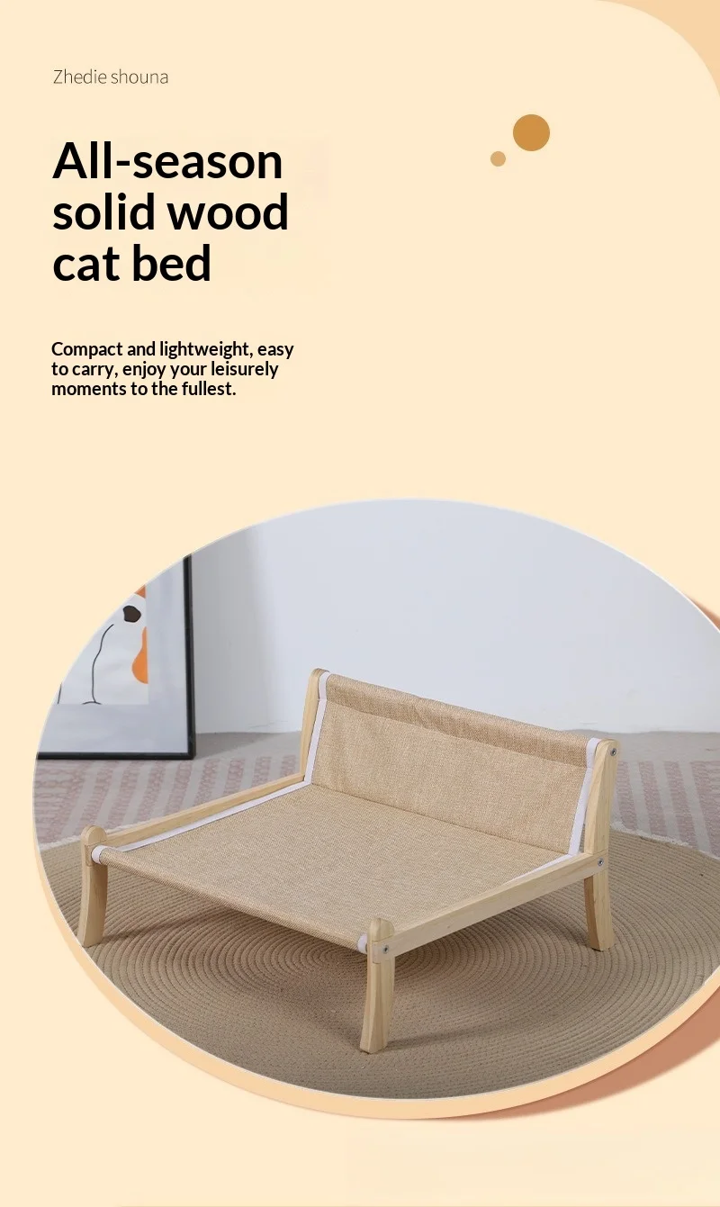 Cama elevada para descanso en interior
