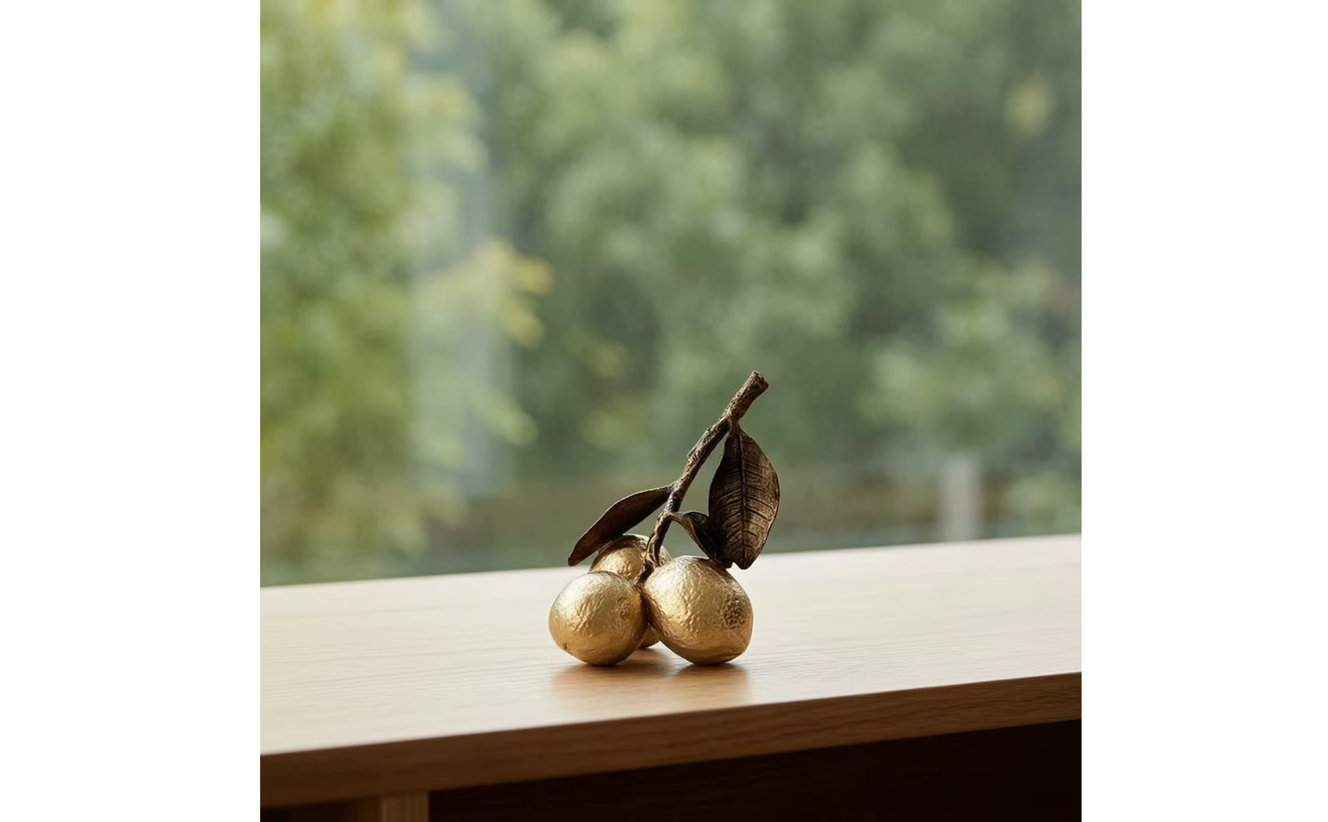 Escultura de fruta compacta para sobremesa