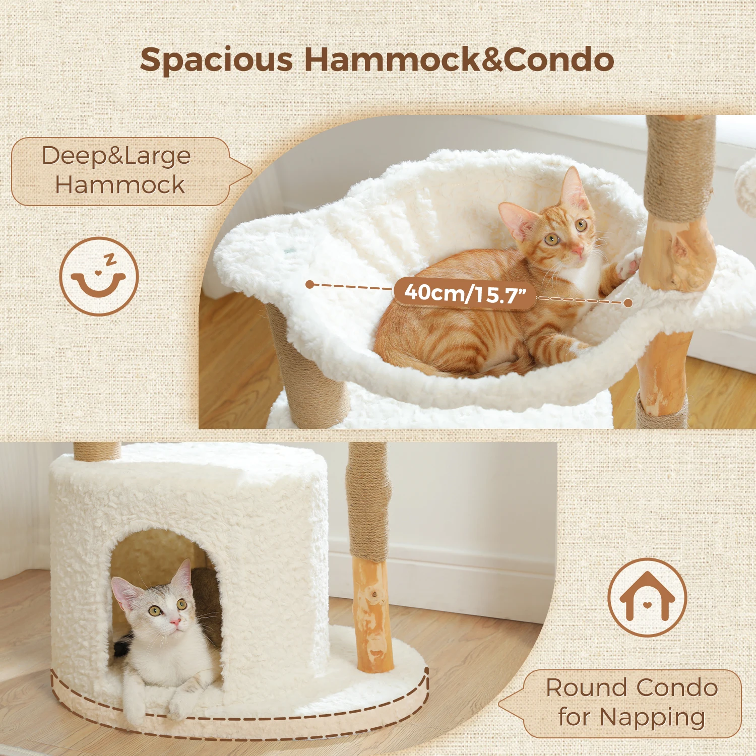 Estructura completa del árbol para gatos