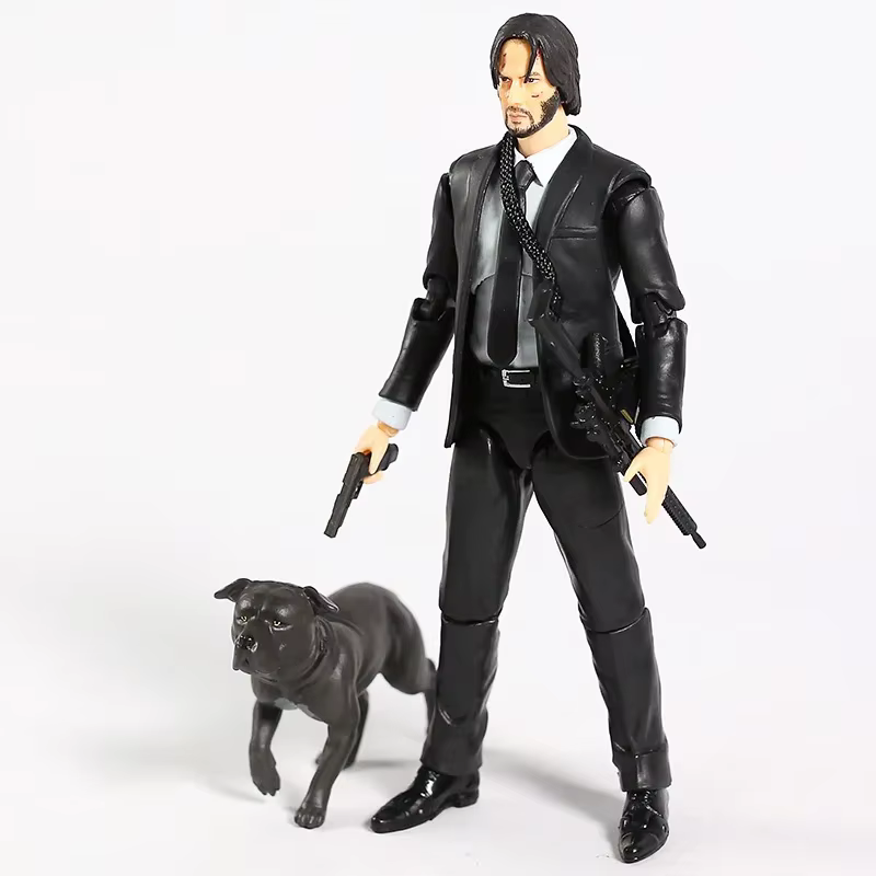 Figura articulada premium de John Wick de Mafex 085, modelo realista con articulaciones móviles, decoración para estantería, regalo para coleccionistas de figuras de acción