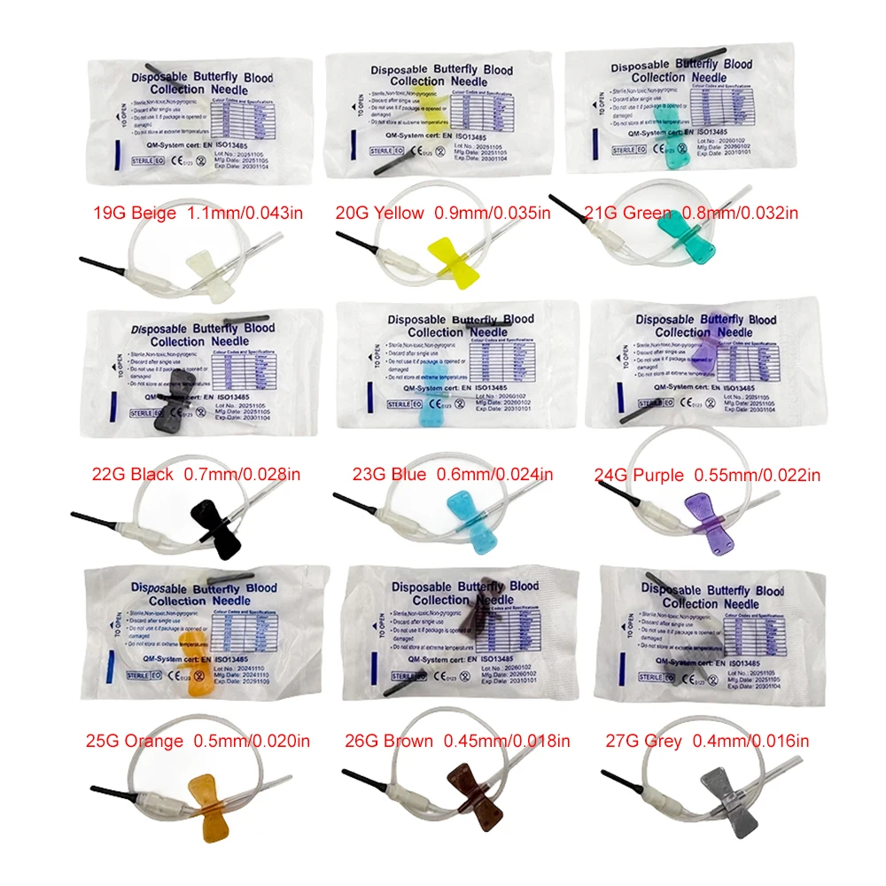 Agujas mariposa desechables para extracción sanguínea en gatos y perros - imagen 3