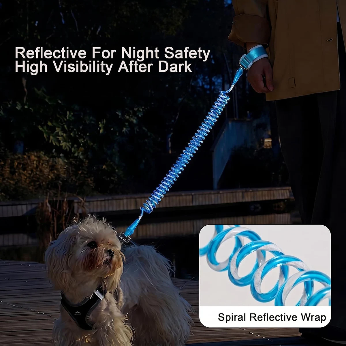 Correa extensible para perros pequeños y medianos con amortiguador - imagen 3