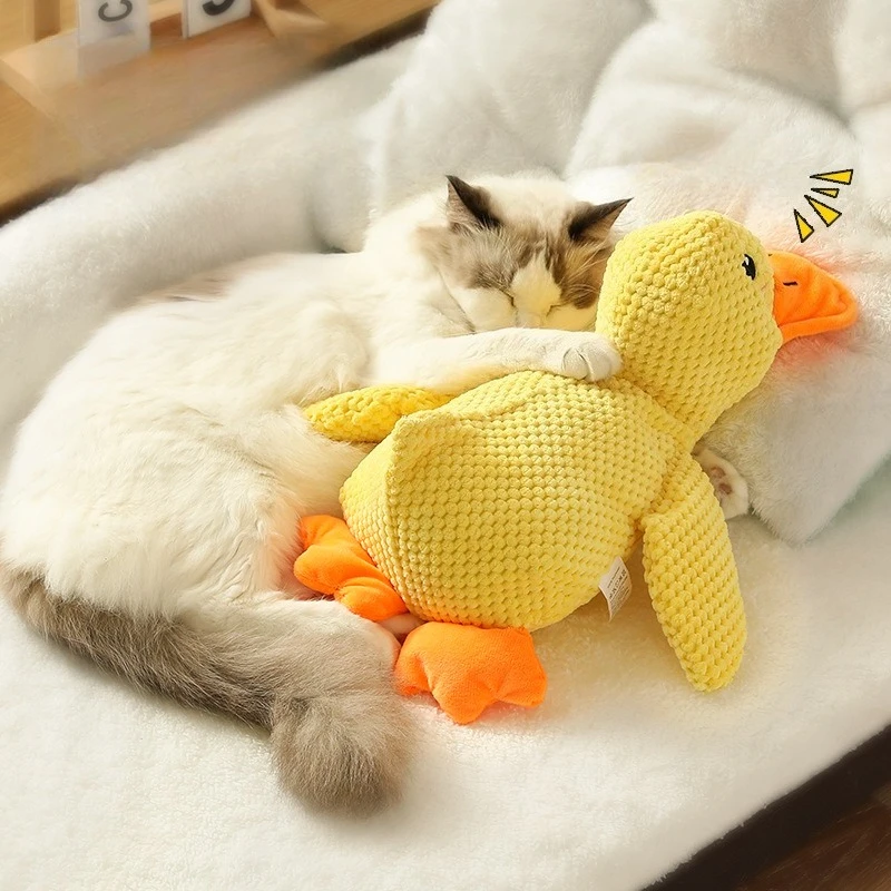 Peluche pato resistente para perros – Alivia encías y dientes - imagen 5