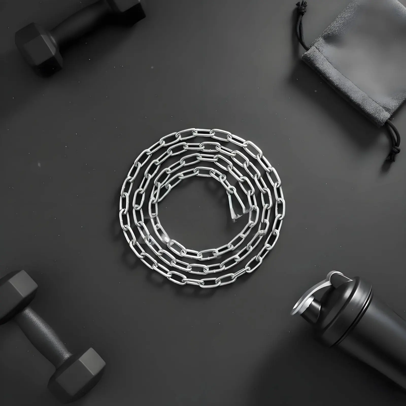 Cadena extensora inoxidable para perros y gatos con mosquetones - imagen 3