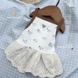 Vestido de encaje para perros pequeños – falda con correa elástica