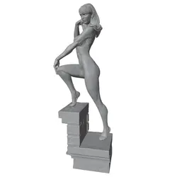 Miniatura de resina 3D gris para decorar gatos y perros, sin montar