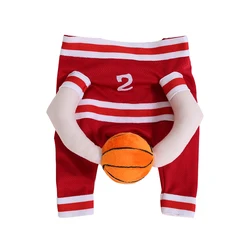 Disfraz Baloncesto para Perros y Gatos – Traje Deportivo con Balón 3D para Halloween