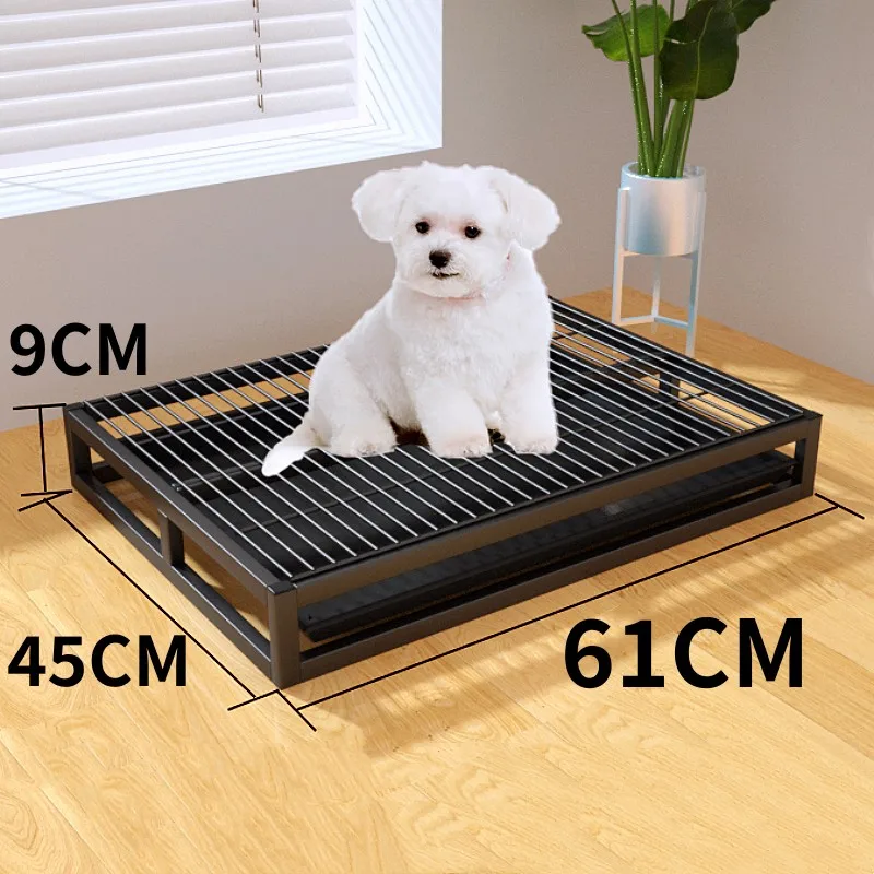 Inodoro para perros con caja de arena interior instalada