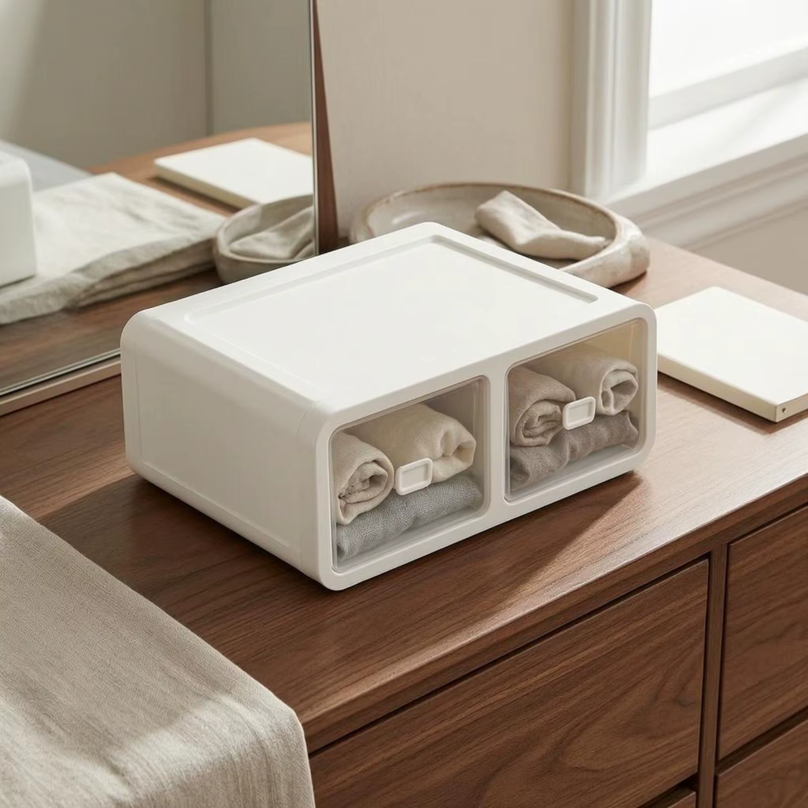 Organizador de cajones para ropa interior – Caja almacenamiento suave - imagen 3