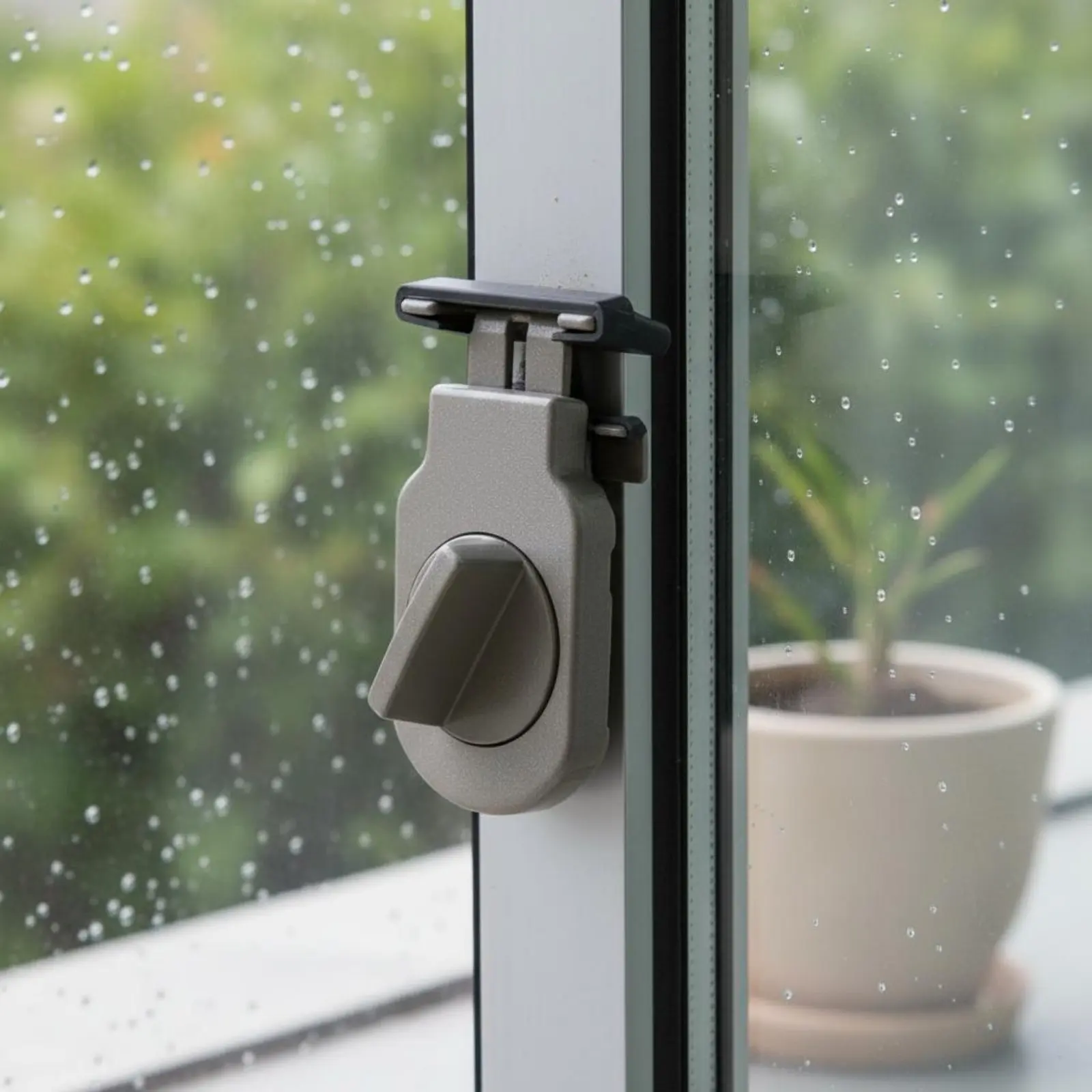 Cerradura de ventana de aluminio: pestillo de seguridad compacto - imagen 5