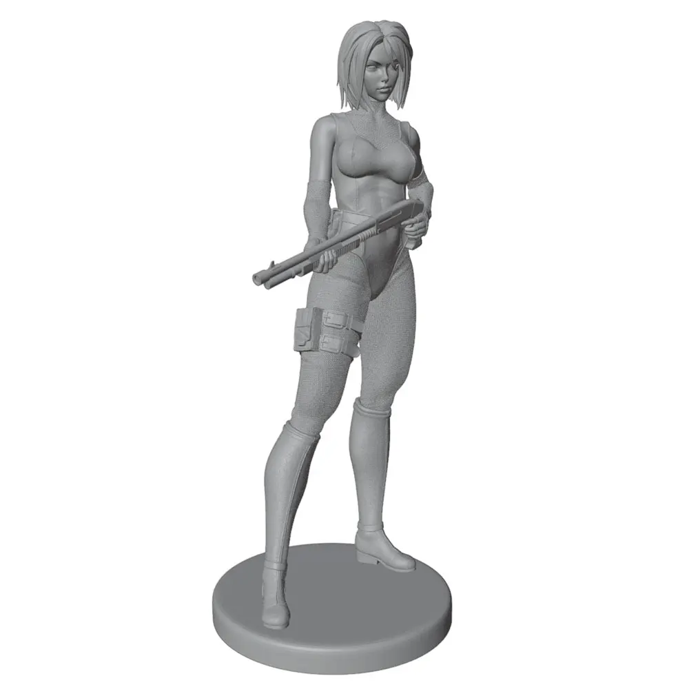 Figura montada junto a dados y tablero