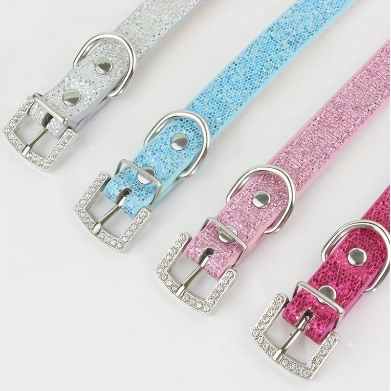 Collar con brillantina en diferentes configuraciones