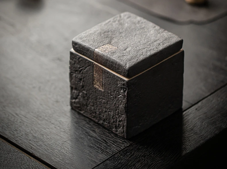 Urna cerámica vintage - detalle