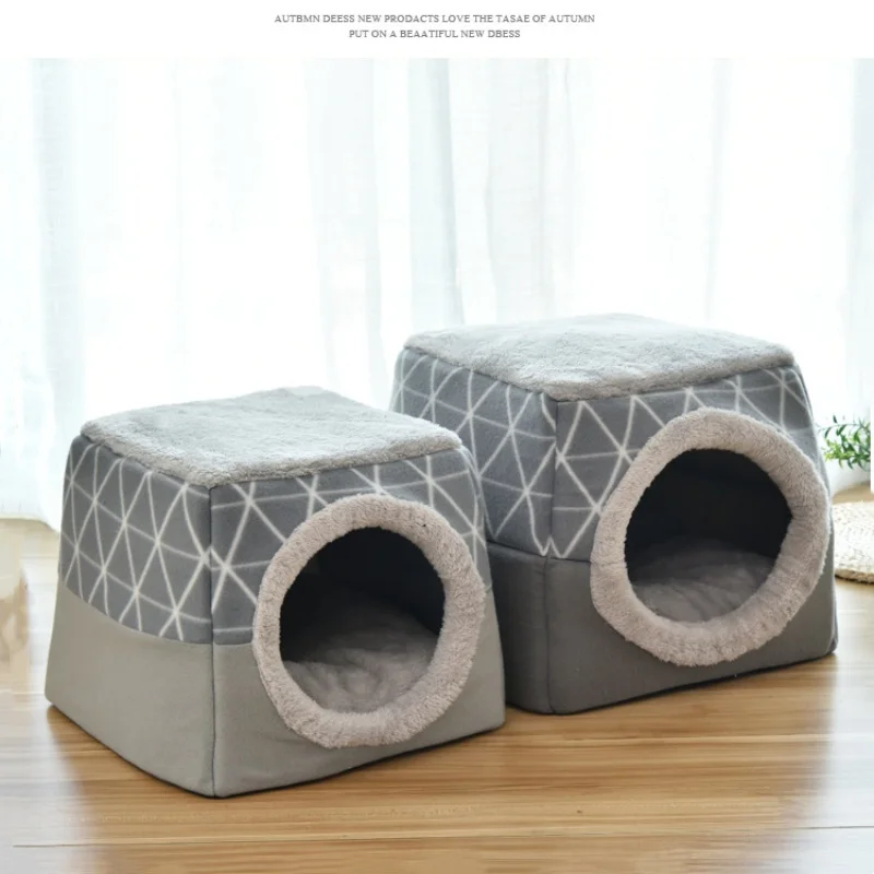 Cama para gatos en invierno