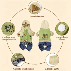 Mono abrigo para perros pequeños – Sudadera cálida para Chihuahua y Bichón