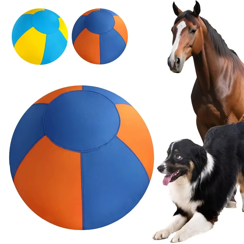Pelota de pastoreo para perros con funda y bomba – Juego interactivo exterior