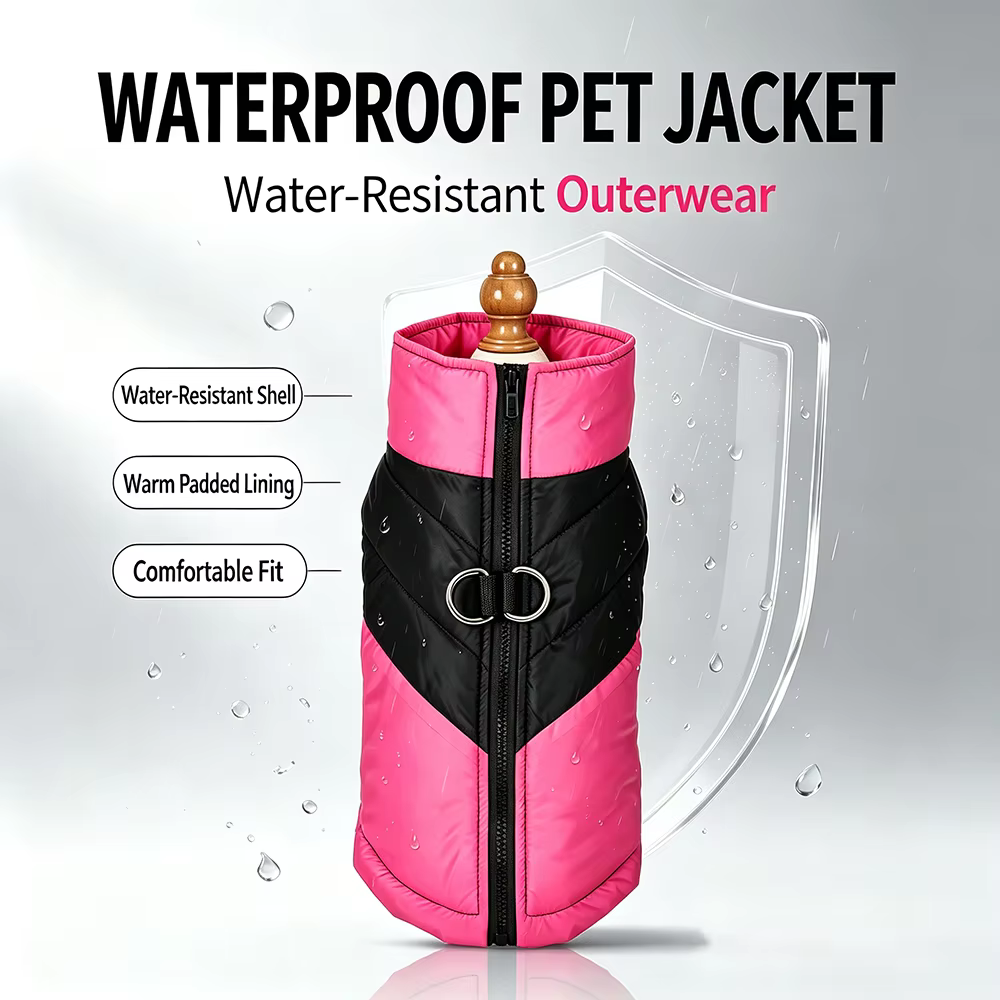 Abrigo impermeable de invierno para perros pequeños y gatos - imagen 2