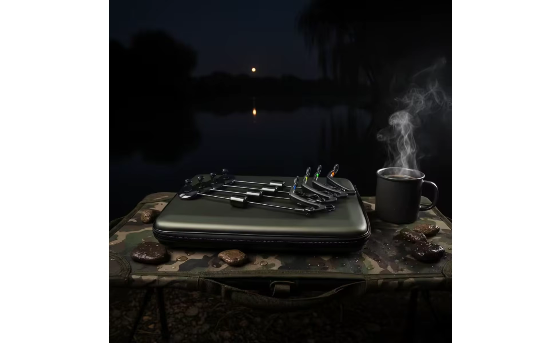 Indicador de picada con cable y diseño ergonómico para pesca