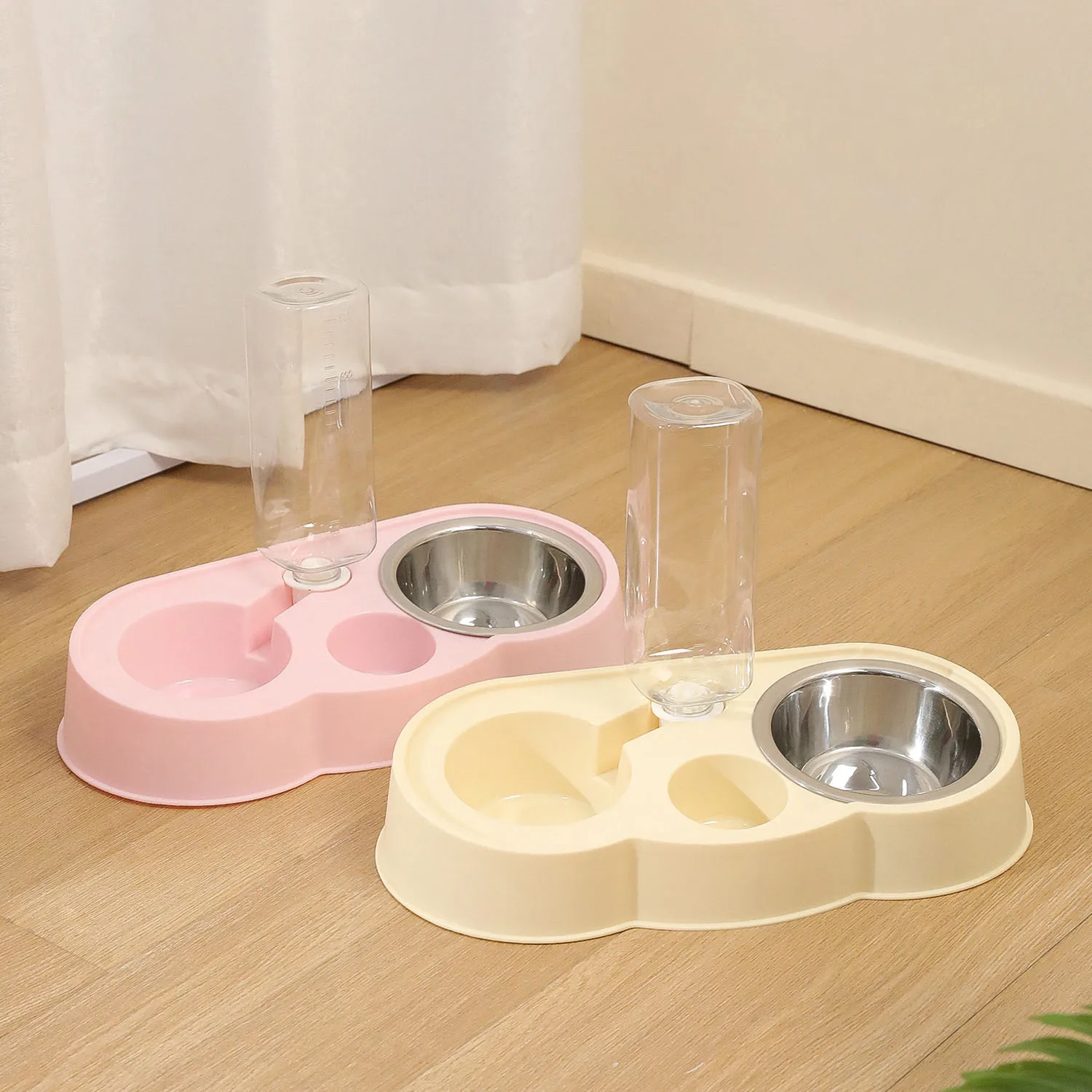 Comedero nube doble para gatos - Bebedero y fuente antidesbordante - imagen 5