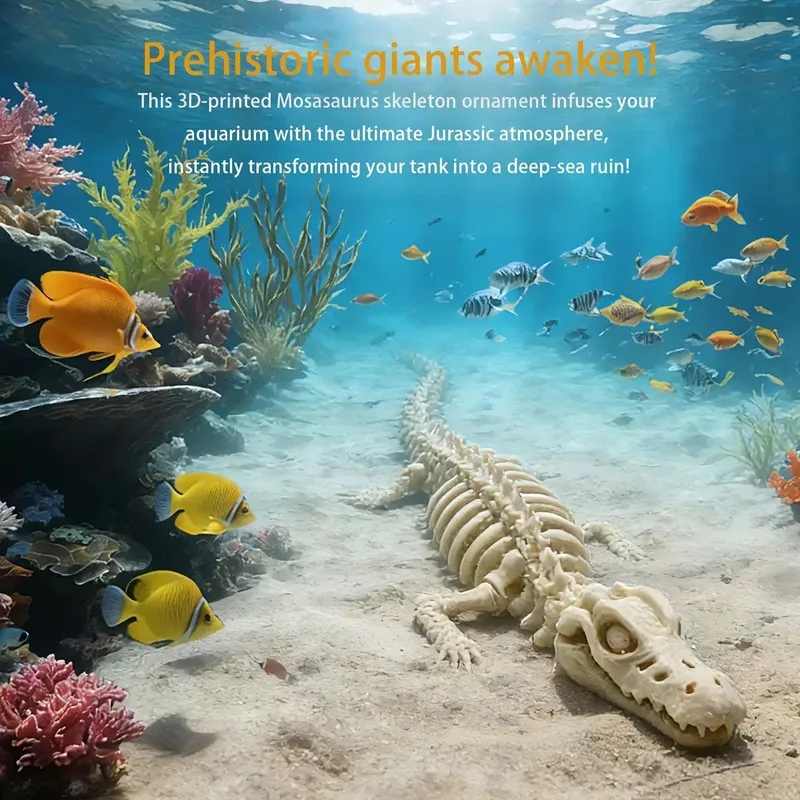 Esqueleto Dinosaurio de Resina para Acuario – Decoración para Peces y Reptiles - imagen 4