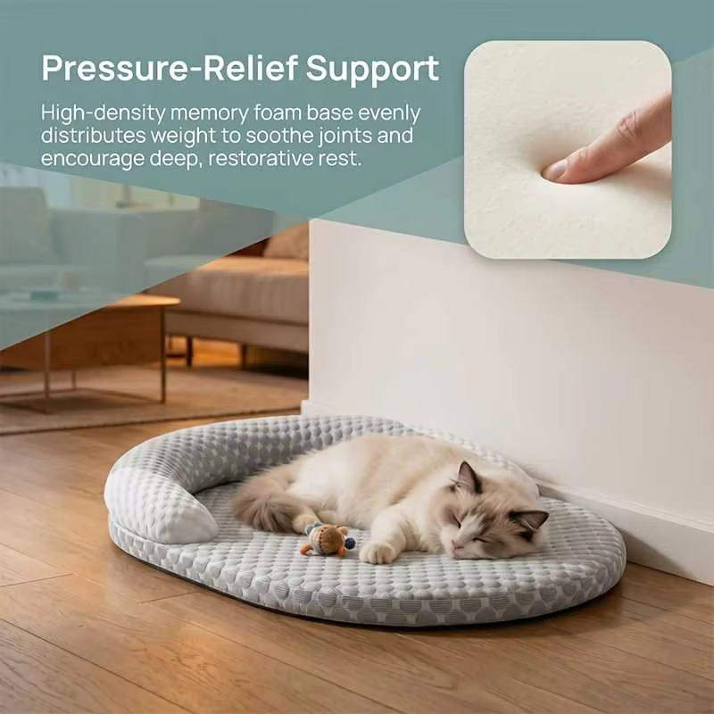 Colchoneta fresca transpirable ovalada para perros y gatos de verano - imagen 3