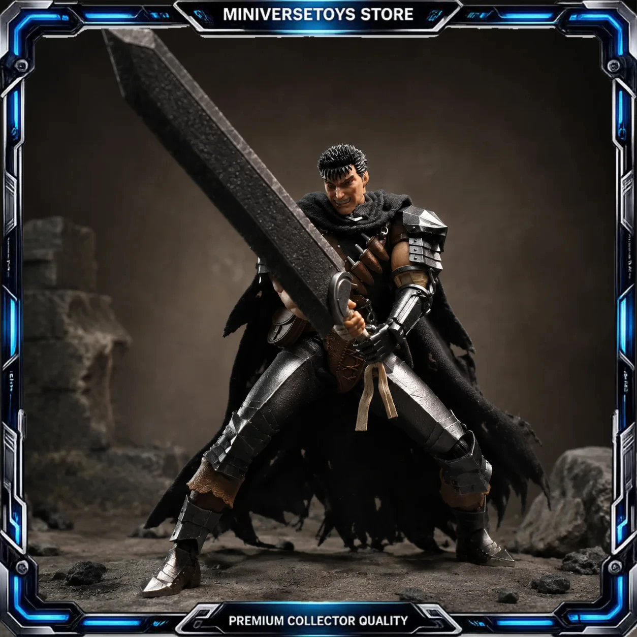 Figura de acción Guts Berserker 1/12 – Coleccionable articulado anime