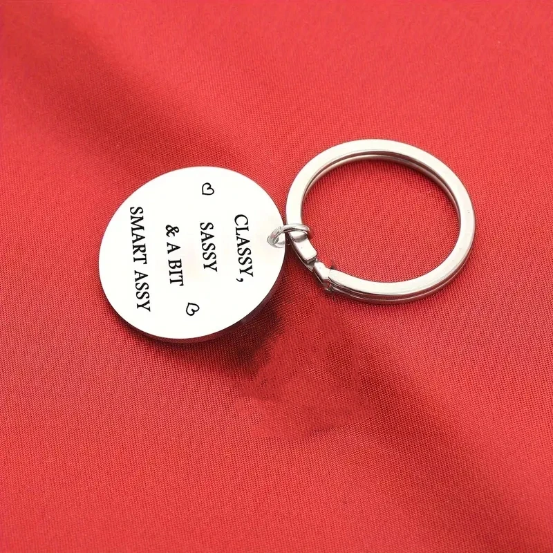 Llavero grabado de acero inoxidable inspirador, regalo para diario y cumpleaños - imagen 4