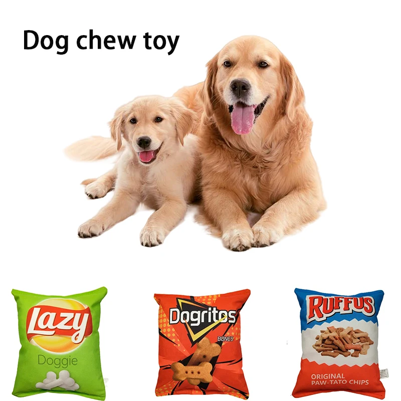 Juguete Mordedor para Perros con Forma de Patatas Fritas – Limpia Dientes - imagen 4