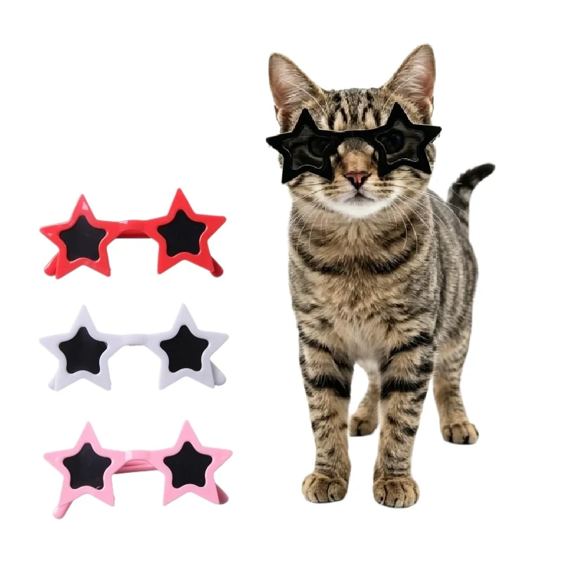 Gafas de sol antideslizantes con forma de estrella para gatos y perros - imagen 2