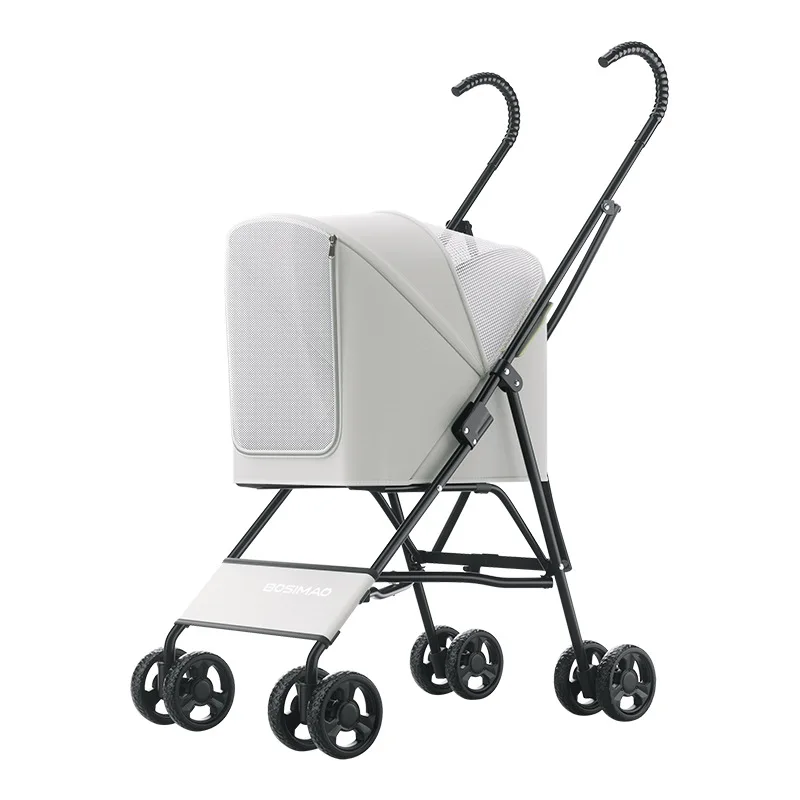 Carrito plegable 4 ruedas para perros y gatos pequeños - imagen 2
