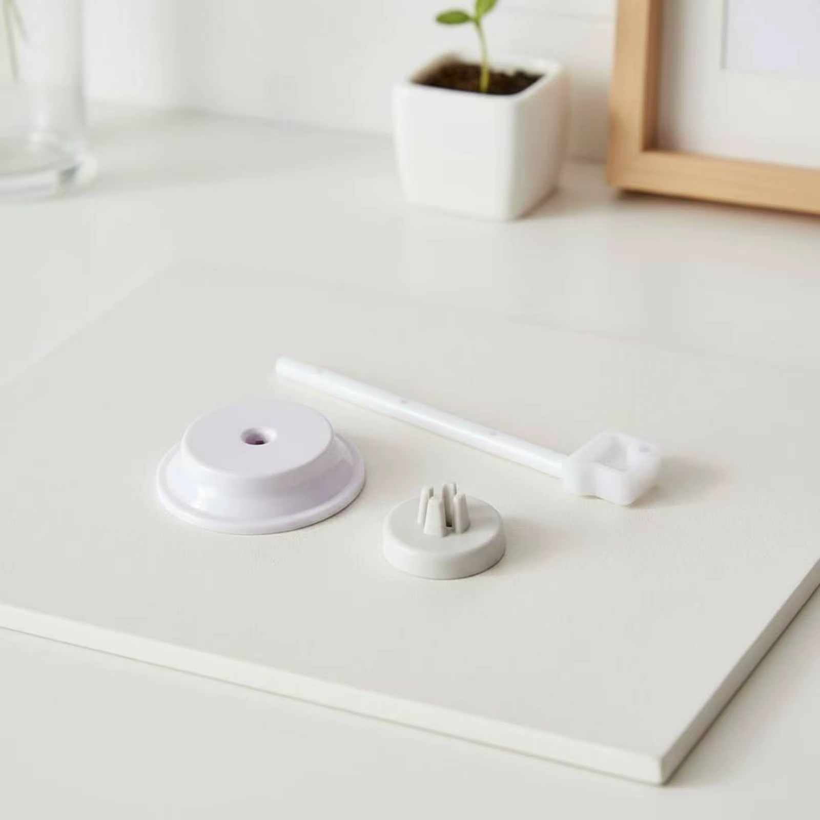 Varilla soporte de hilo para máquina de coser vista lateral