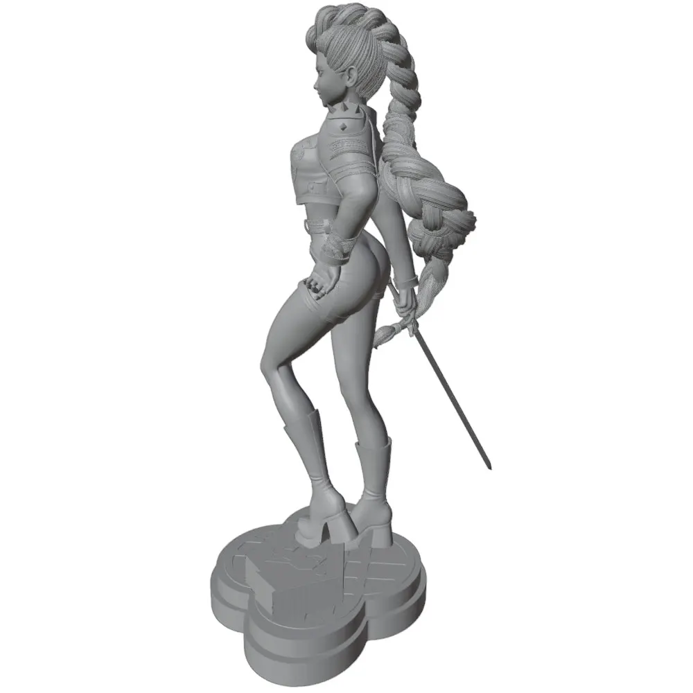 Decoración para gatos: figura anime mini GK gris impresa 3D - imagen 5