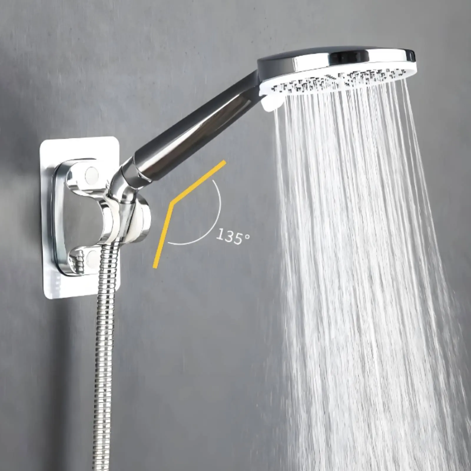 Adaptador de ducha ángulo ajustable para bañar perros y gatos - imagen 2