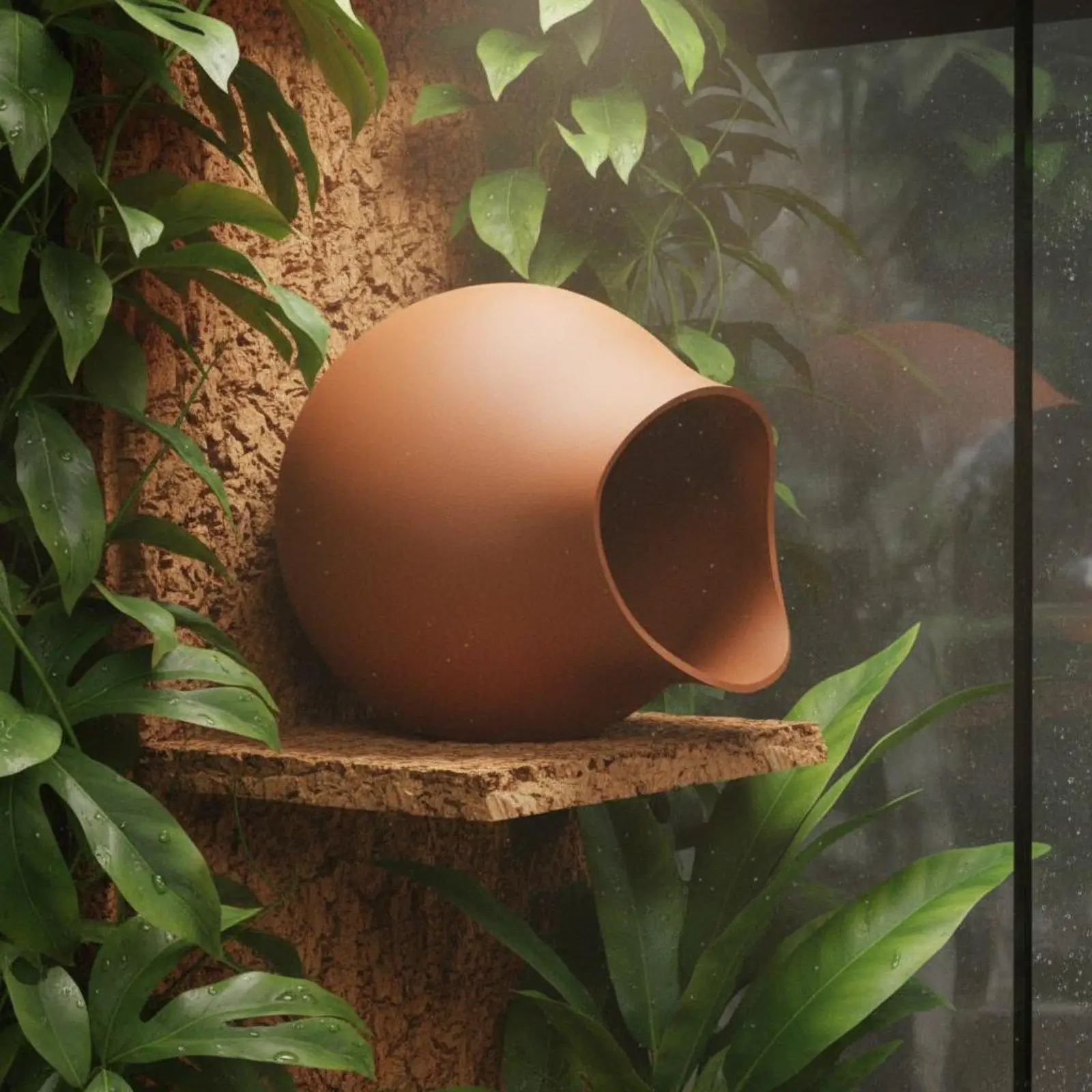 Escondite colgante para terrario de geckos y ranas - imagen 4