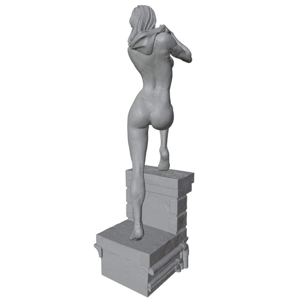 Miniatura de resina 3D gris para decorar gatos y perros, sin montar - imagen 2