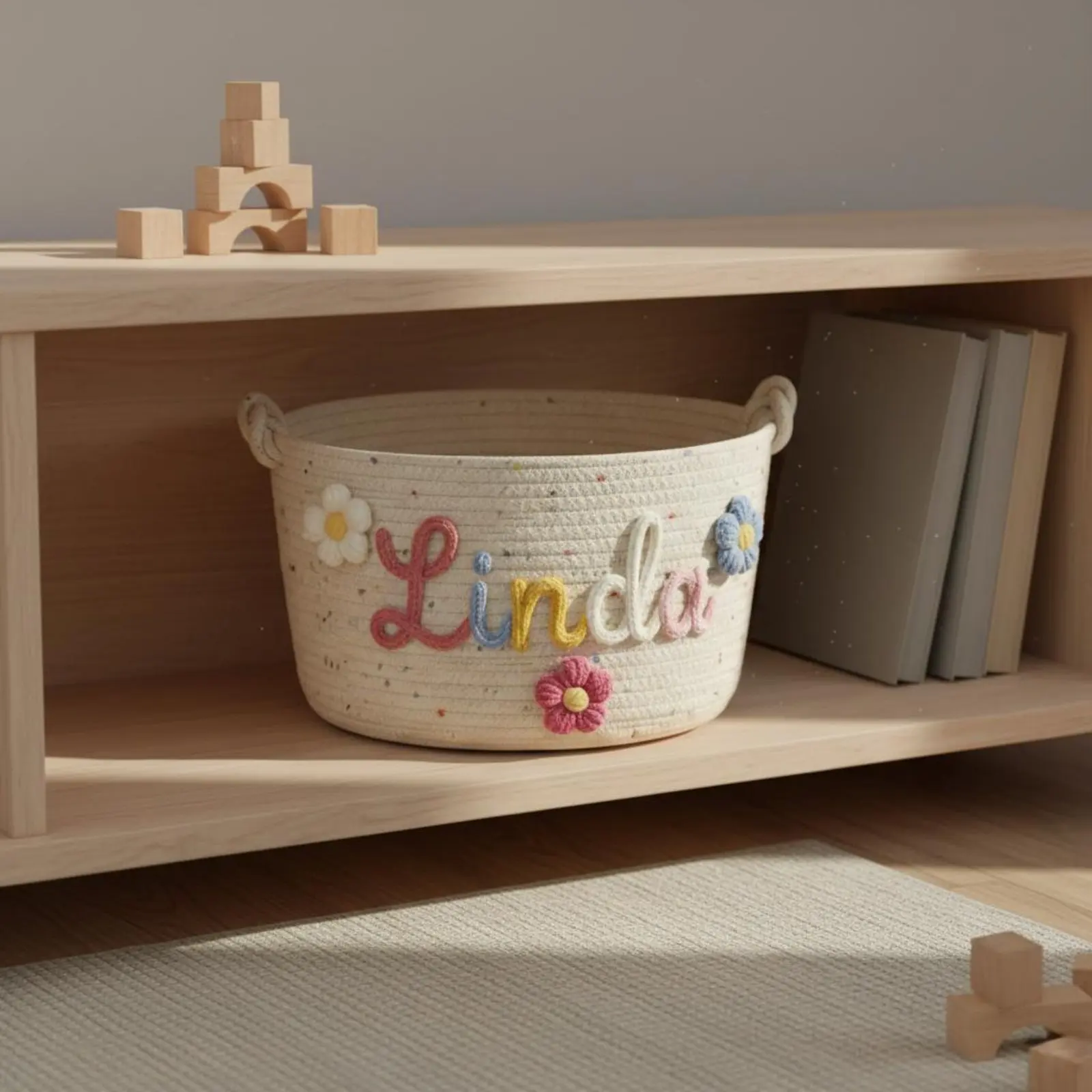 Contenedor bordado personalizado para juguetes de gato y perro - imagen 4